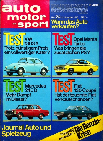 Deckblatt Auto Motor und Sport (24/1973)